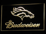 Denver Broncos Budweiser LED Sign - Yellow - TheLedHeroes