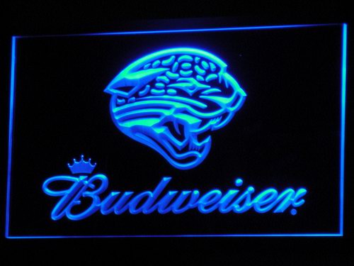 Jacksonville Jaguars Budweiser LED Sign - Blue - TheLedHeroes