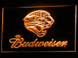 Jacksonville Jaguars Budweiser LED Neon Sign USB - Orange - TheLedHeroes