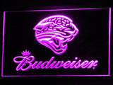 Jacksonville Jaguars Budweiser LED Neon Sign USB - Purple - TheLedHeroes