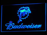 FREE Miami Dolphins Budweiser LED Sign - Blue - TheLedHeroes