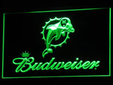 Miami Dolphins Budweiser LED Sign - Green - TheLedHeroes