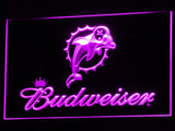 Miami Dolphins Budweiser LED Sign - Purple - TheLedHeroes
