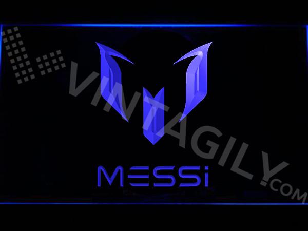 Lionel Messi LED Neon Sign USB - Blue - TheLedHeroes
