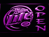 FREE Miller Lite Open LED Sign - Purple - TheLedHeroes