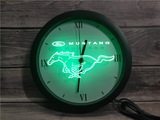 Ford Mustang (2) LED Wall Clock -  - TheLedHeroes