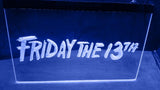 Friday The 13th (2) LED Neon Sign USB - Blue - TheLedHeroes
