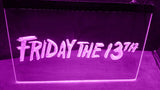 Friday The 13th (2) LED Neon Sign USB - Purple - TheLedHeroes