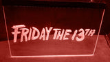 Friday The 13th (2) LED Neon Sign USB - Red - TheLedHeroes