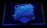Harley Davidson 9 LED Neon Sign USB - Blue - TheLedHeroes
