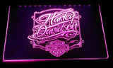 Harley Davidson 9 LED Neon Sign USB - Purple - TheLedHeroes