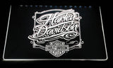 Harley Davidson 9 LED Neon Sign USB - White - TheLedHeroes