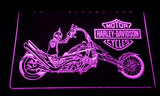 Harley Davidson 12 LED Neon Sign USB - Purple - TheLedHeroes
