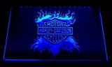 Harley Davidson 13 LED Neon Sign USB - Blue - TheLedHeroes