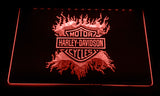 Harley Davidson 13 LED Sign - Red - TheLedHeroes