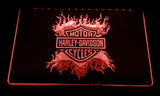 Harley Davidson 13 LED Neon Sign USB - Red - TheLedHeroes