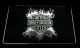 Harley Davidson 13 LED Sign - White - TheLedHeroes