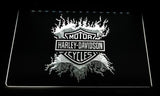 Harley Davidson 13 LED Neon Sign USB - White - TheLedHeroes