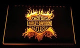 Harley Davidson 13 LED Sign - Yellow - TheLedHeroes