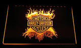 Harley Davidson 13 LED Neon Sign USB - Yellow - TheLedHeroes