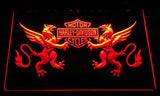Harley Davidson 14 LED Neon Sign USB - Orange - TheLedHeroes