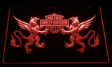 Harley Davidson 14 LED Sign - Red - TheLedHeroes