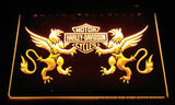 Harley Davidson 14 LED Sign - Yellow - TheLedHeroes