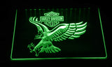 Harley Davidson 15 LED Sign - Green - TheLedHeroes