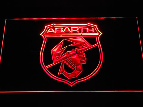 FREE Abarth LED Sign - Red - TheLedHeroes
