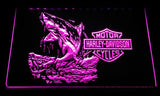 Harley Davidson Shark LED Sign - Purple - TheLedHeroes