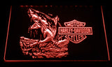 Harley Davidson Shark LED Sign - Red - TheLedHeroes