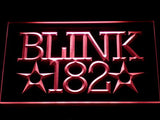 Blink 182 Rock n Roll Music Bar LED Sign - Red - TheLedHeroes