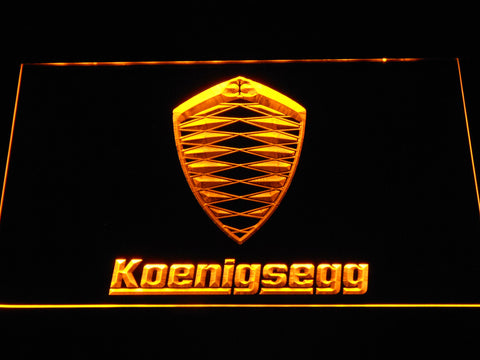 FREE Koenigsegg LED Sign - Yellow - TheLedHeroes