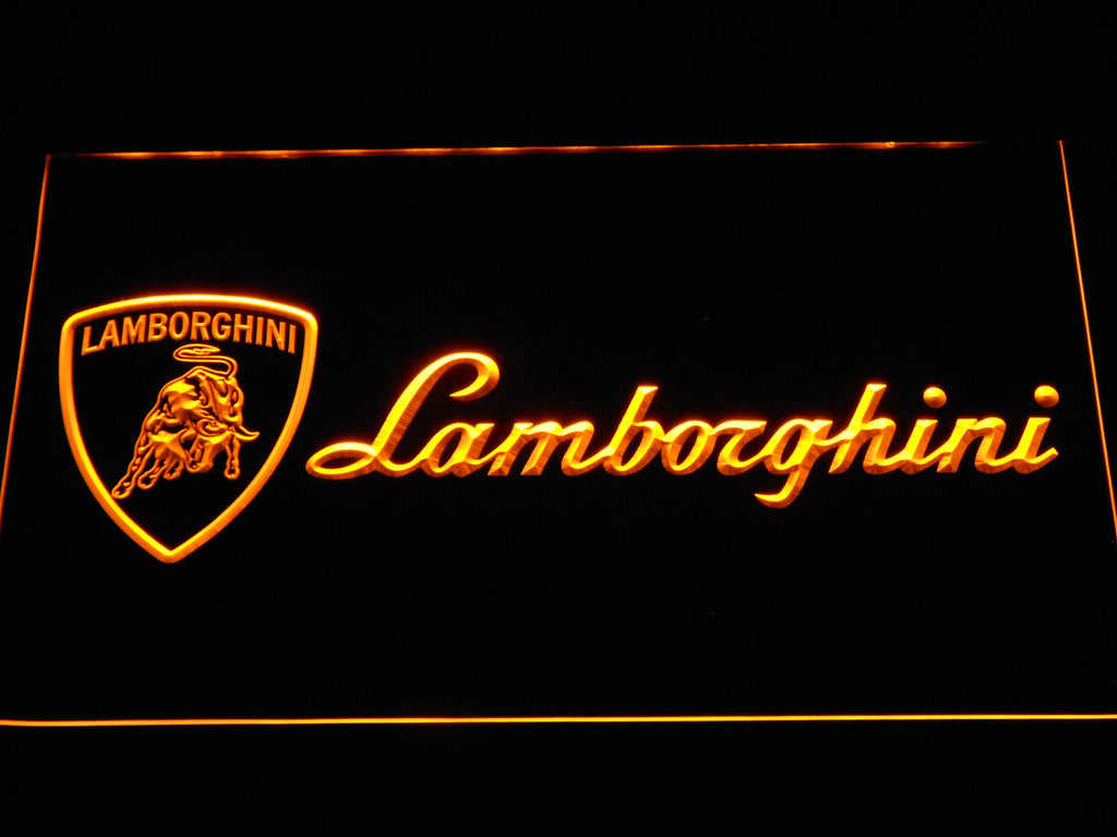 FREE Lamborghini LED Sign - Yellow - TheLedHeroes