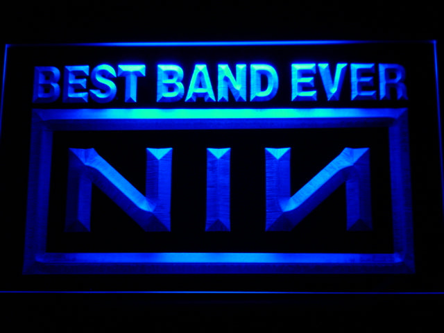 FREE Nine Inch Nail Best Band Ever LED Sign - Blue - TheLedHeroes