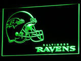 Baltimore Ravens (4) LED Neon Sign USB - Green - TheLedHeroes