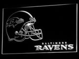 Baltimore Ravens (4) LED Neon Sign USB - White - TheLedHeroes
