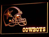 Dallas Cowboys (4) LED Neon Sign USB - Orange - TheLedHeroes