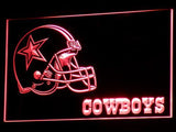 Dallas Cowboys (4) LED Neon Sign USB - Red - TheLedHeroes