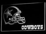 Dallas Cowboys (4) LED Neon Sign USB - White - TheLedHeroes