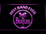 The Beatles Best Band Ever (2) LED Neon Sign USB - Purple - TheLedHeroes