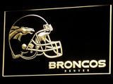 Denver Broncos (3) LED Neon Sign Electrical - Yellow - TheLedHeroes