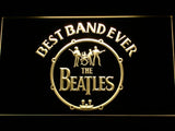 The Beatles Best Band Ever (2) LED Neon Sign USB - Yellow - TheLedHeroes