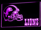 FREE Detroit Lions (2) LED Sign - Purple - TheLedHeroes