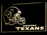 Houston Texans (2) LED Neon Sign USB - Yellow - TheLedHeroes