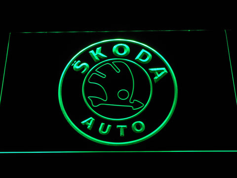 FREE Skoda LED Sign - Green - TheLedHeroes