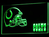 Indianapolis Colts (4) LED Neon Sign USB - Green - TheLedHeroes