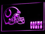 Indianapolis Colts (4) LED Neon Sign USB - Purple - TheLedHeroes