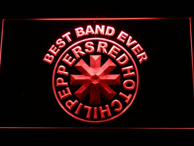 FREE Red Hot Chili Peppers Best Band Ever LED Sign - Red - TheLedHeroes