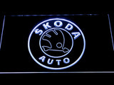 Skoda LED Neon Sign USB - White - TheLedHeroes